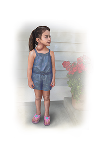 Person with lymphatic malformation