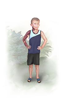 Person with vascular malformation